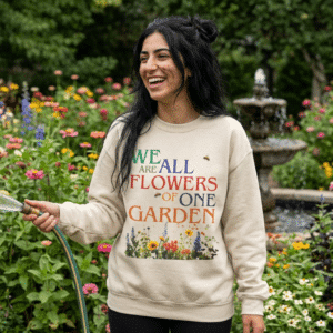 We Are All Flowers of One Garden - Sweatshirt - with TWO Versions
