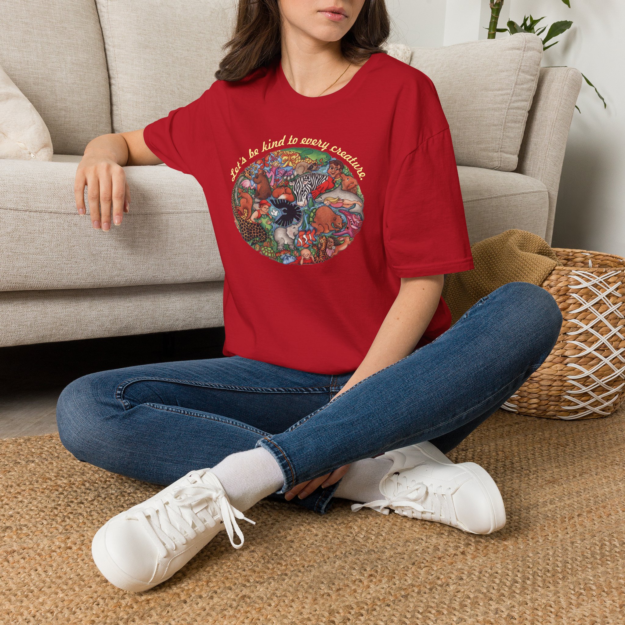 "Let's Be Kind to Every Creature" T-Shirt for Animal Lovers - Image 18