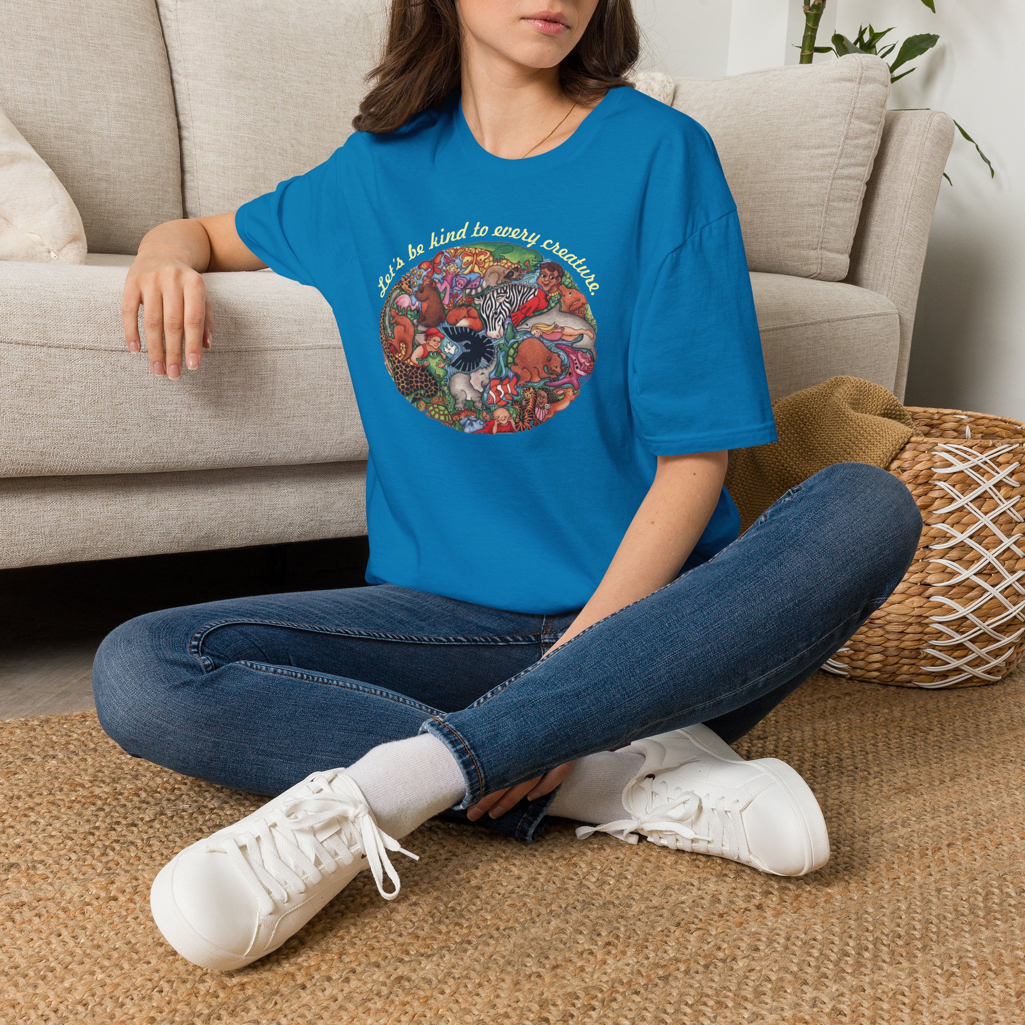 "Let's Be Kind to Every Creature" T-Shirt for Animal Lovers - Image 12