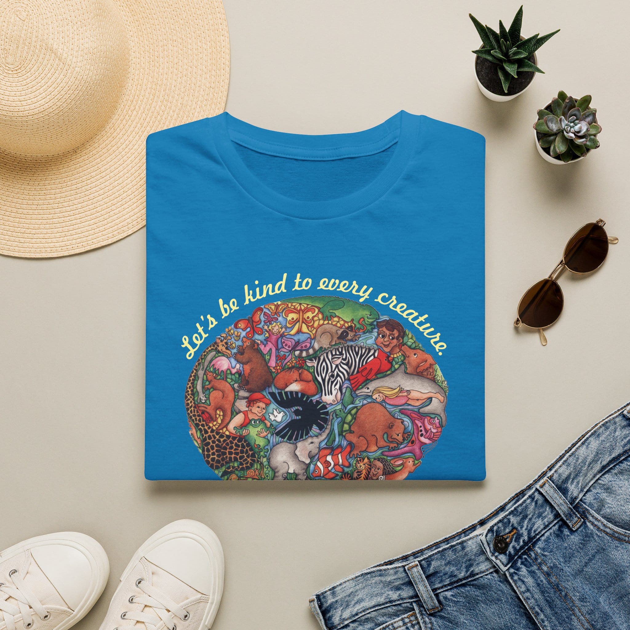 "Let's Be Kind to Every Creature" T-Shirt for Animal Lovers - Image 11