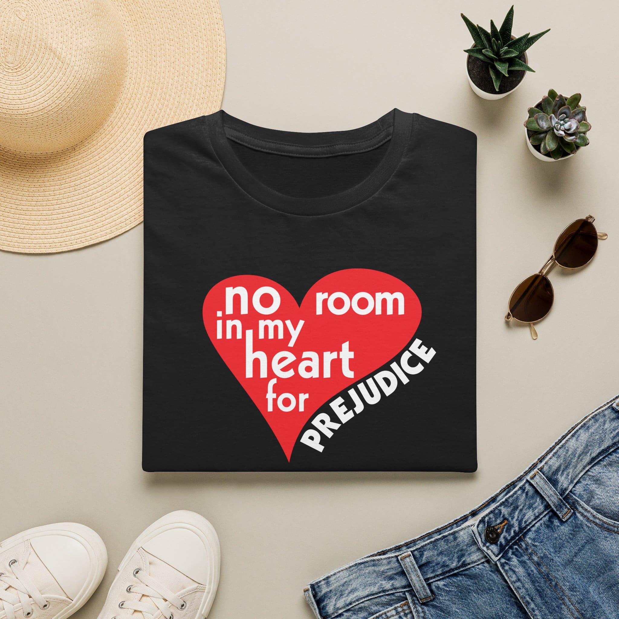 No Room in My Heart for Prejudice Cotton Softstyle T-Shirt - Image 2
