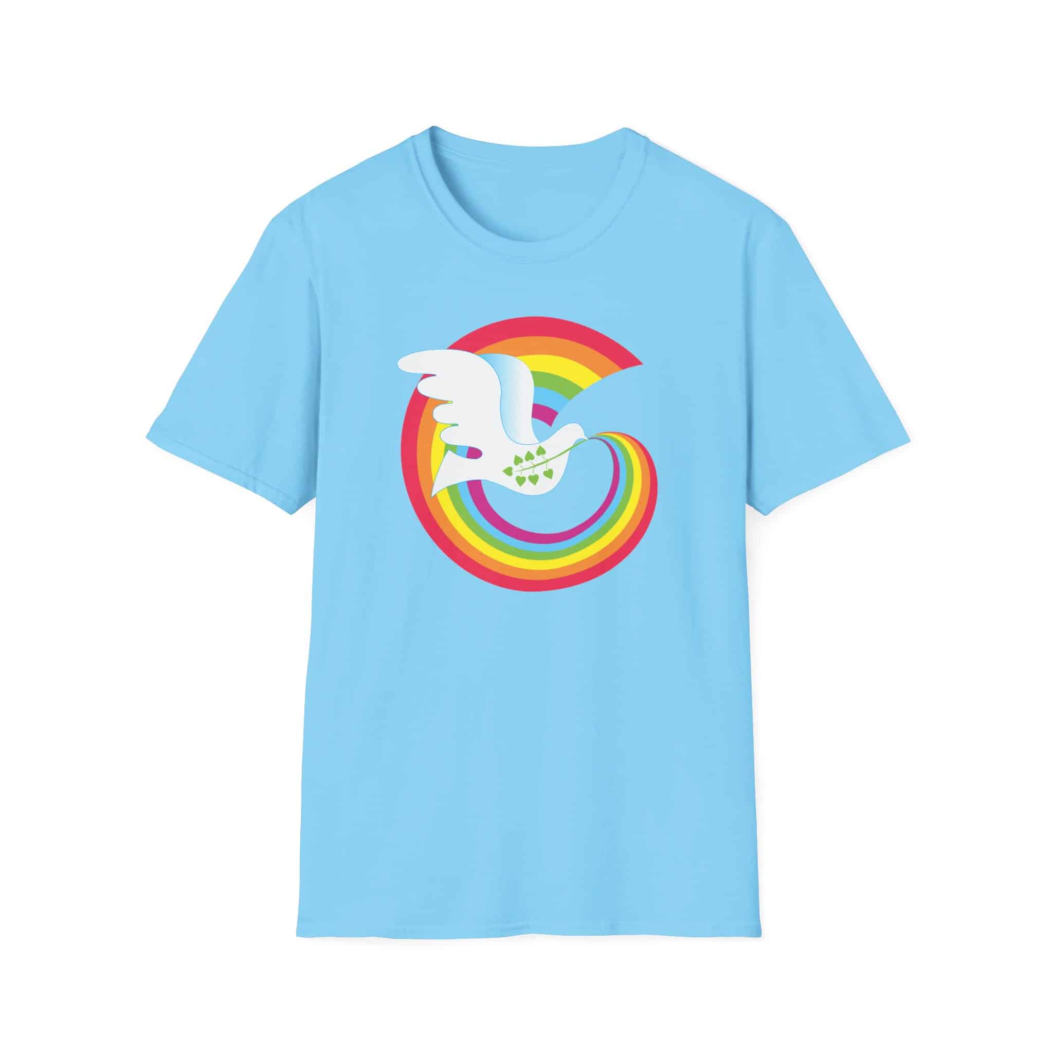 Rainbow Peace Dove T-shirt - Image 15
