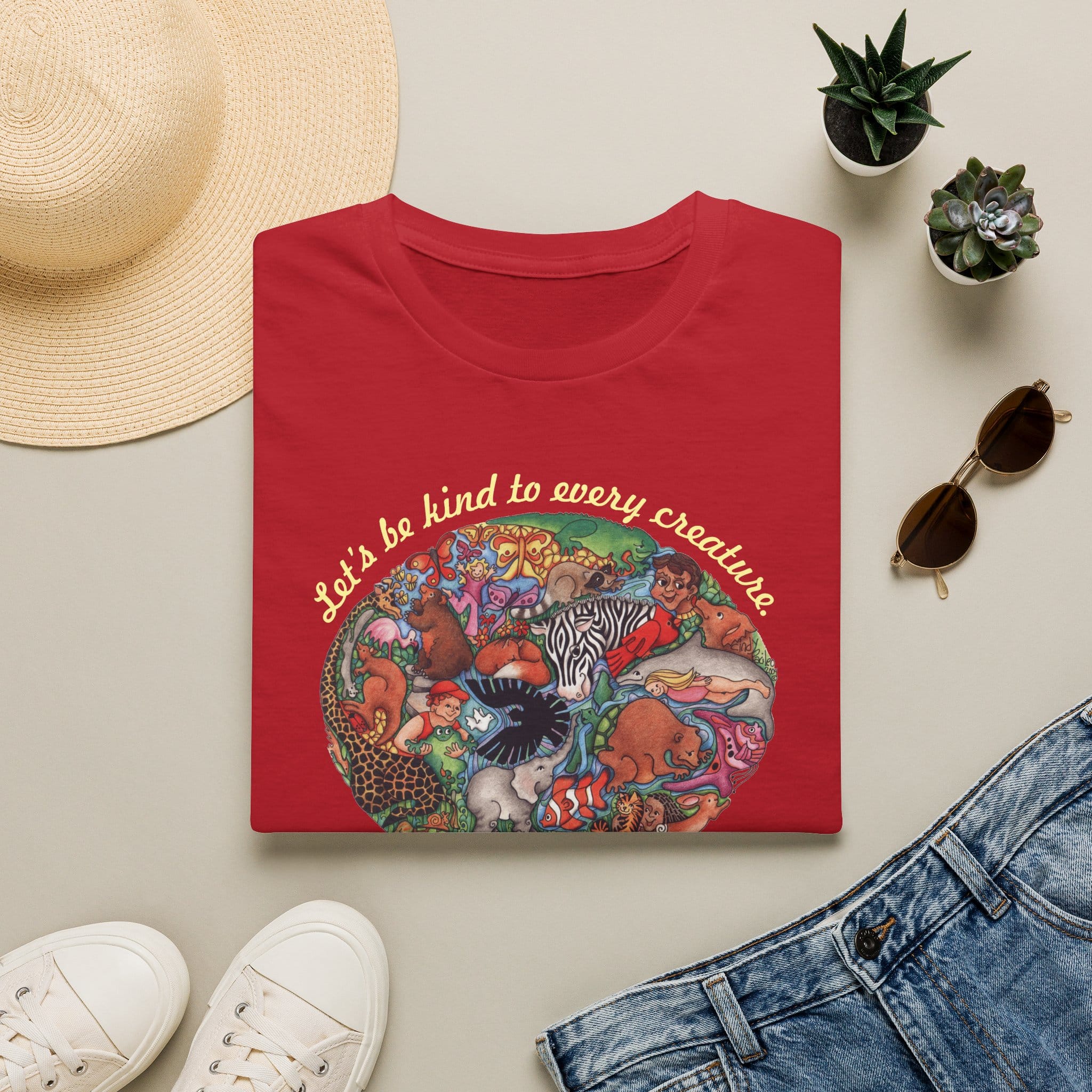 "Let's Be Kind to Every Creature" T-Shirt for Animal Lovers - Image 17