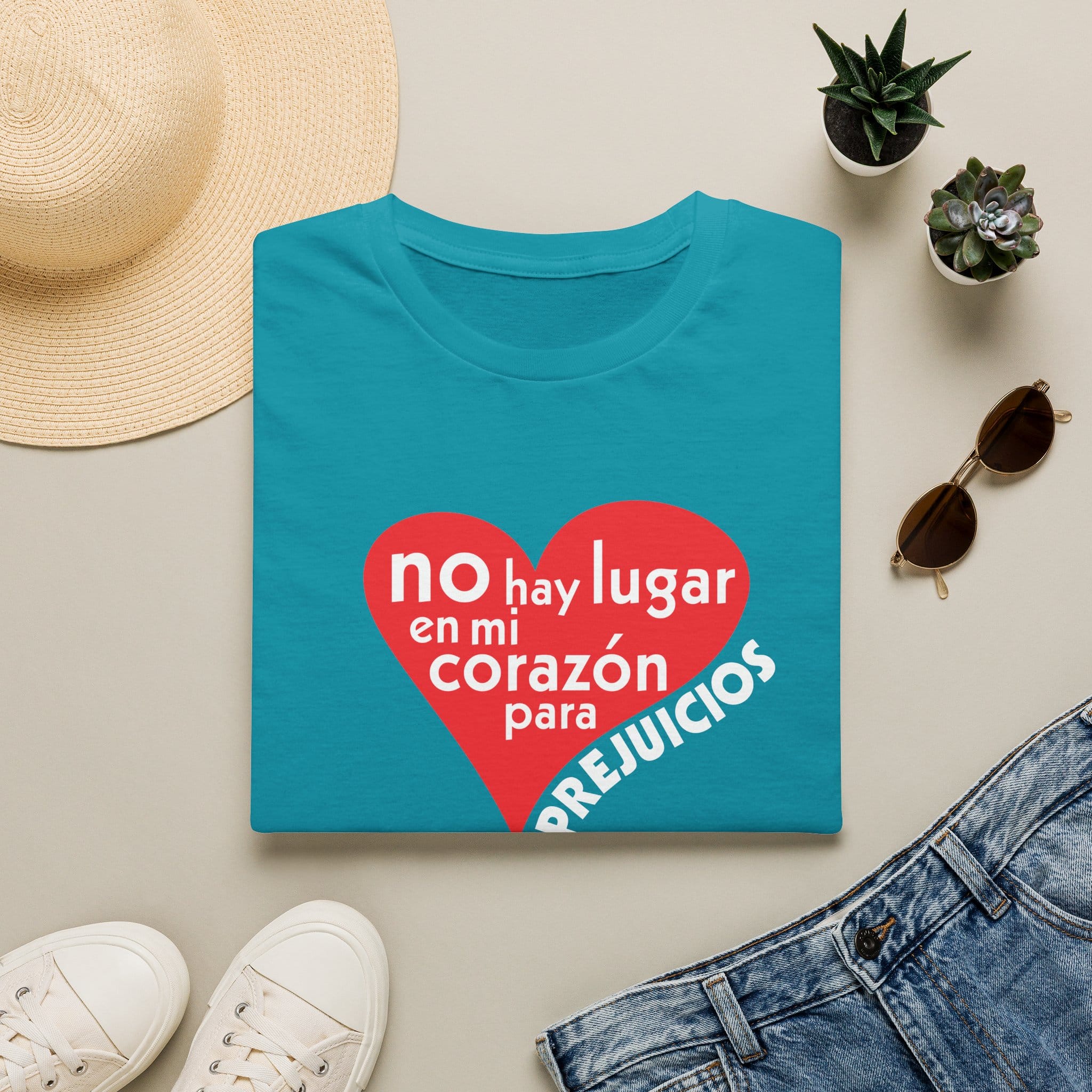 Spanish No Room in my heart for Prejudice T-Shirt - Image 20