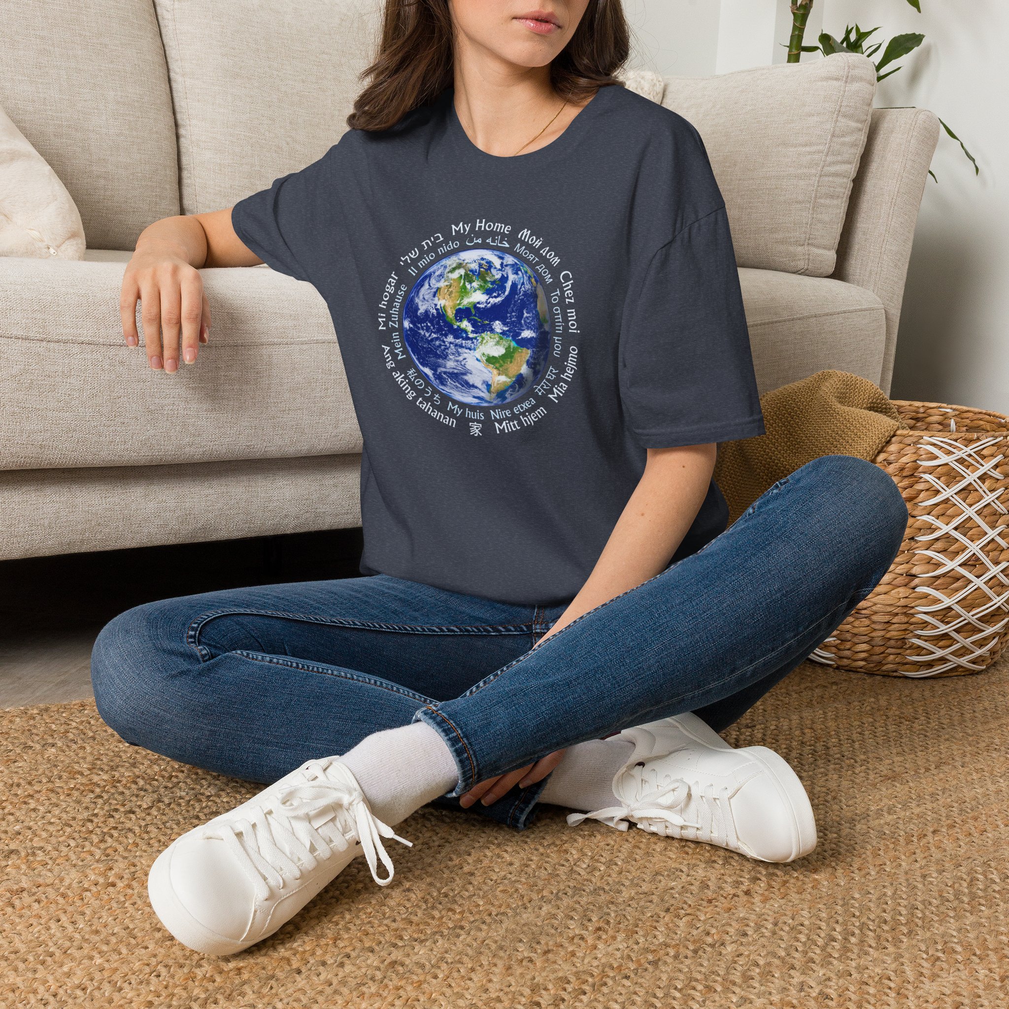 Earth - My Home T-Shirt in 18 Languages - Image 16
