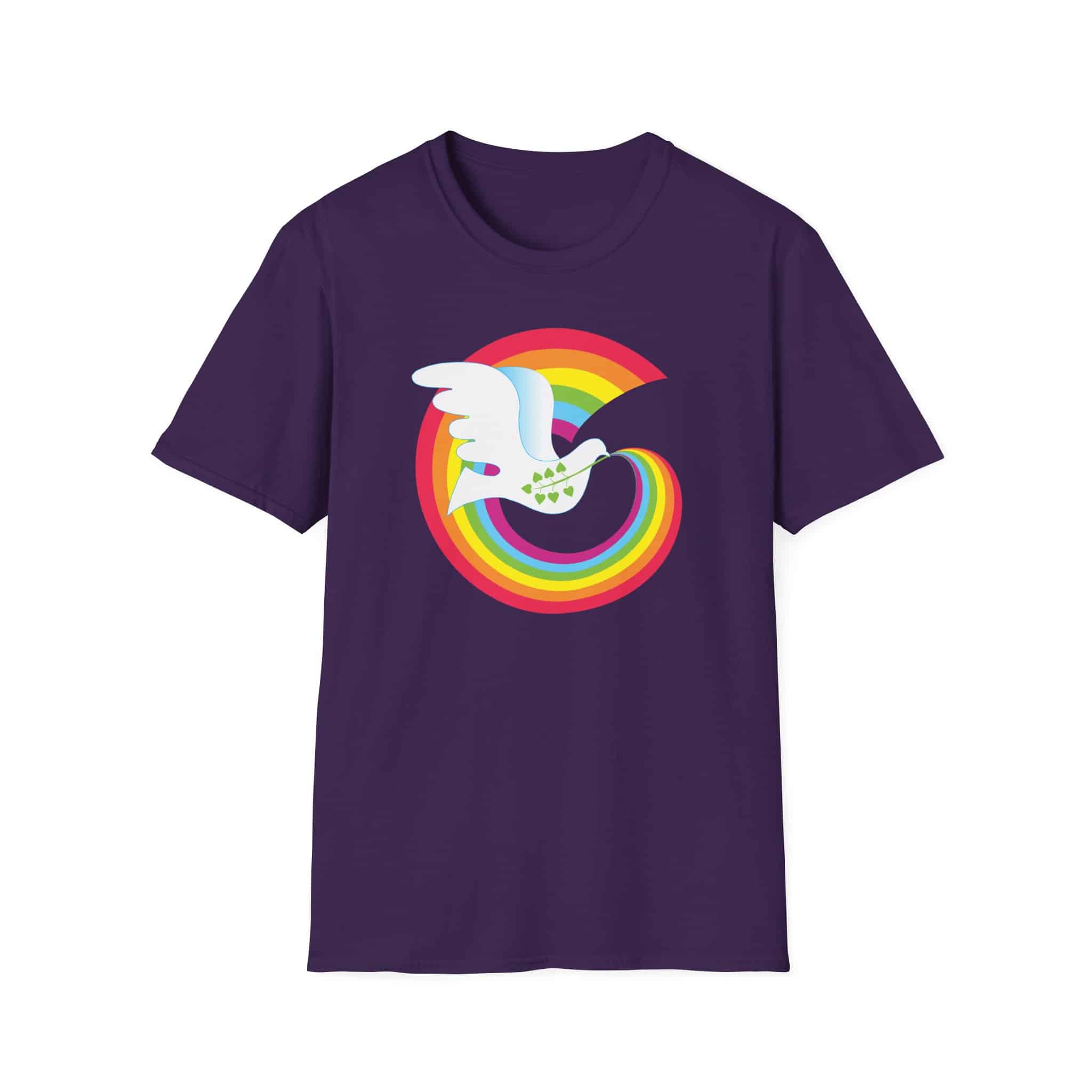 Rainbow Peace Dove T-shirt - Image 3