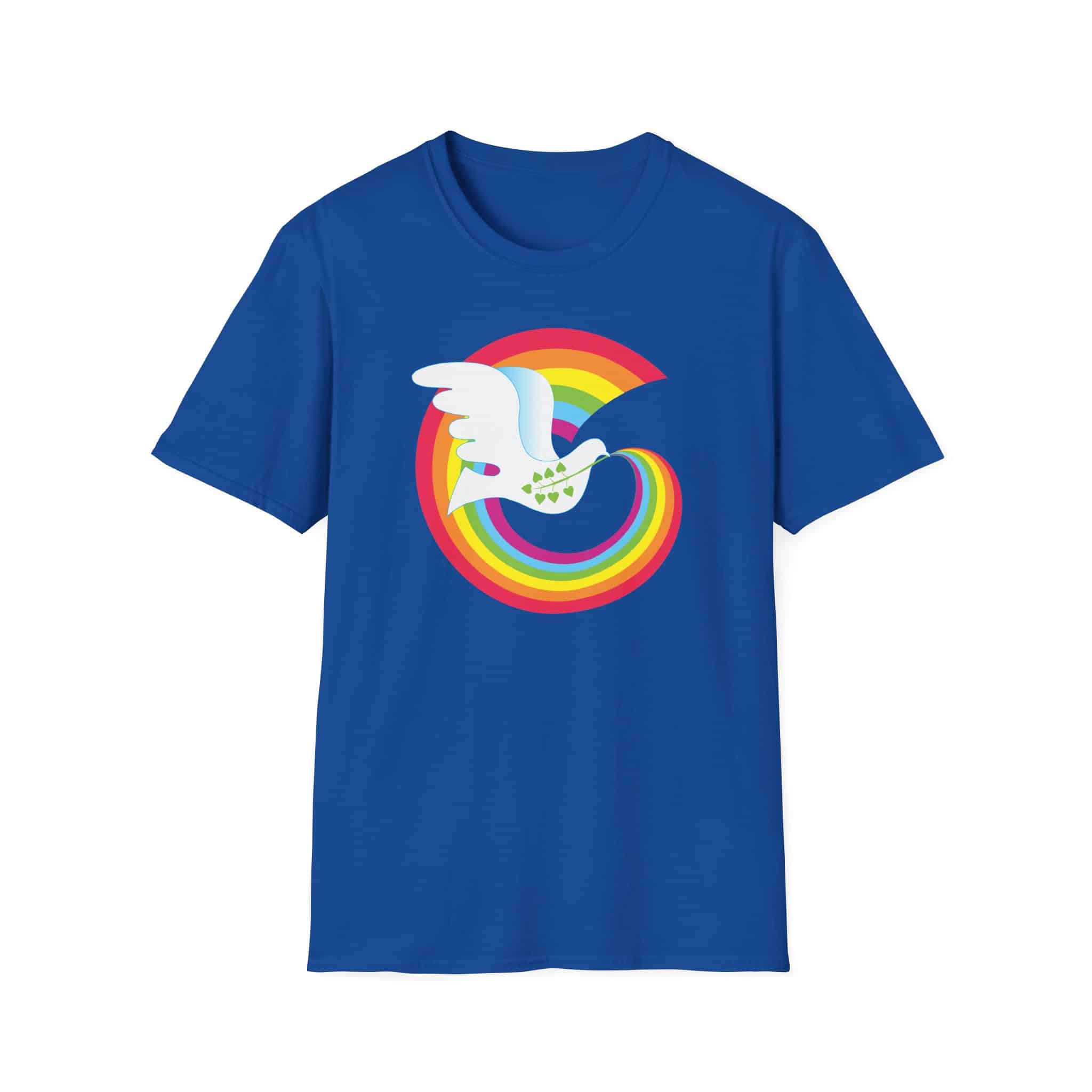 Rainbow Peace Dove T-shirt - Image 23