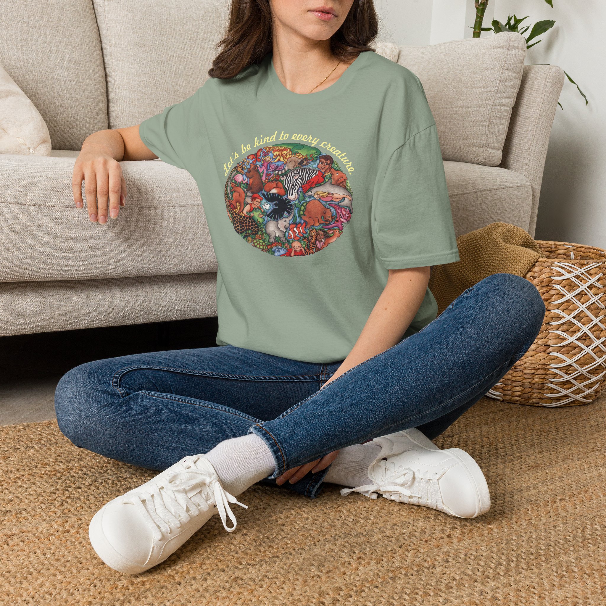 "Let's Be Kind to Every Creature" T-Shirt for Animal Lovers - Image 6