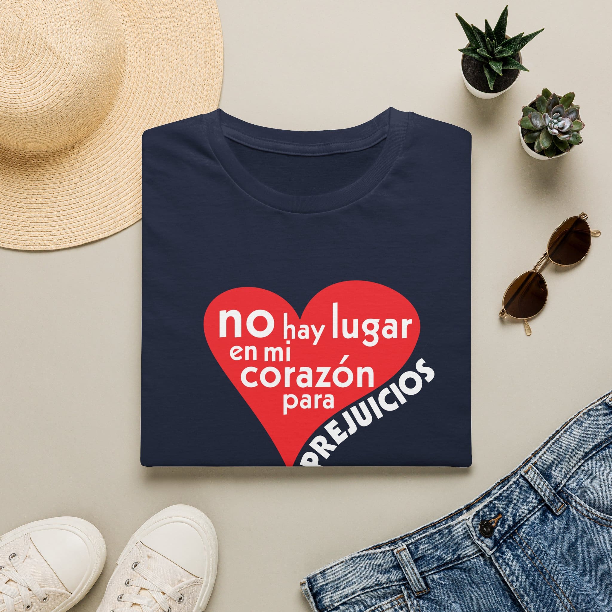 Spanish No Room in my heart for Prejudice T-Shirt - Image 28