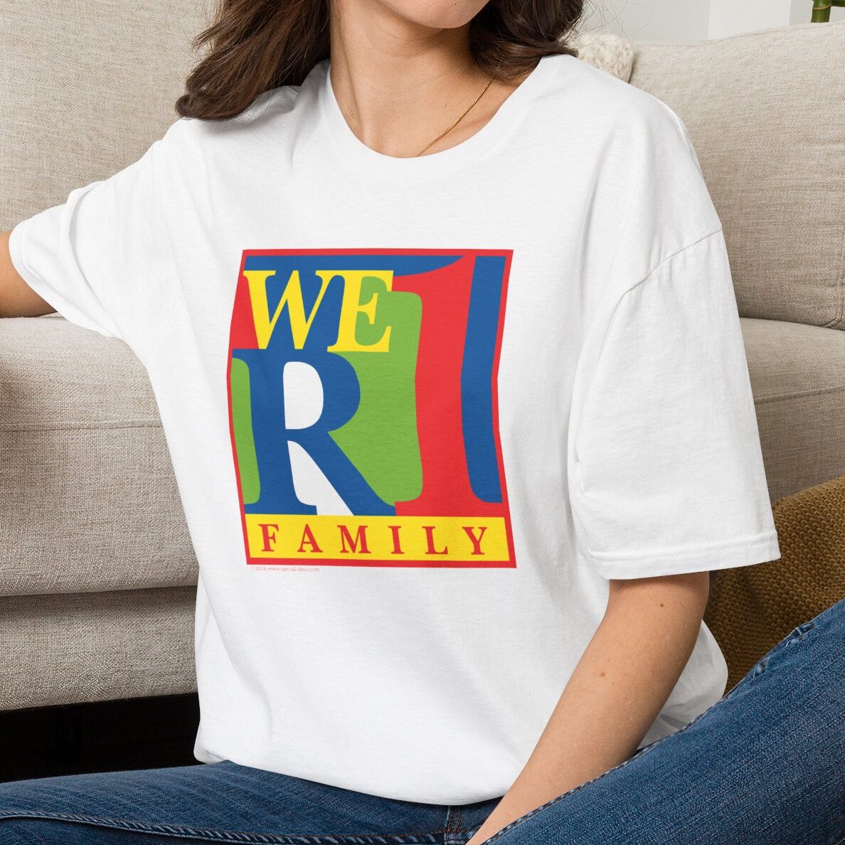 WeR1 Family T-shirt on white