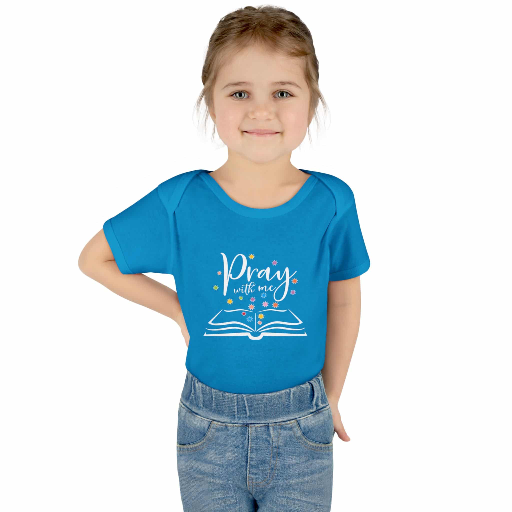 "Pray with me" Infant Baby Rib Bodysuit - Image 15