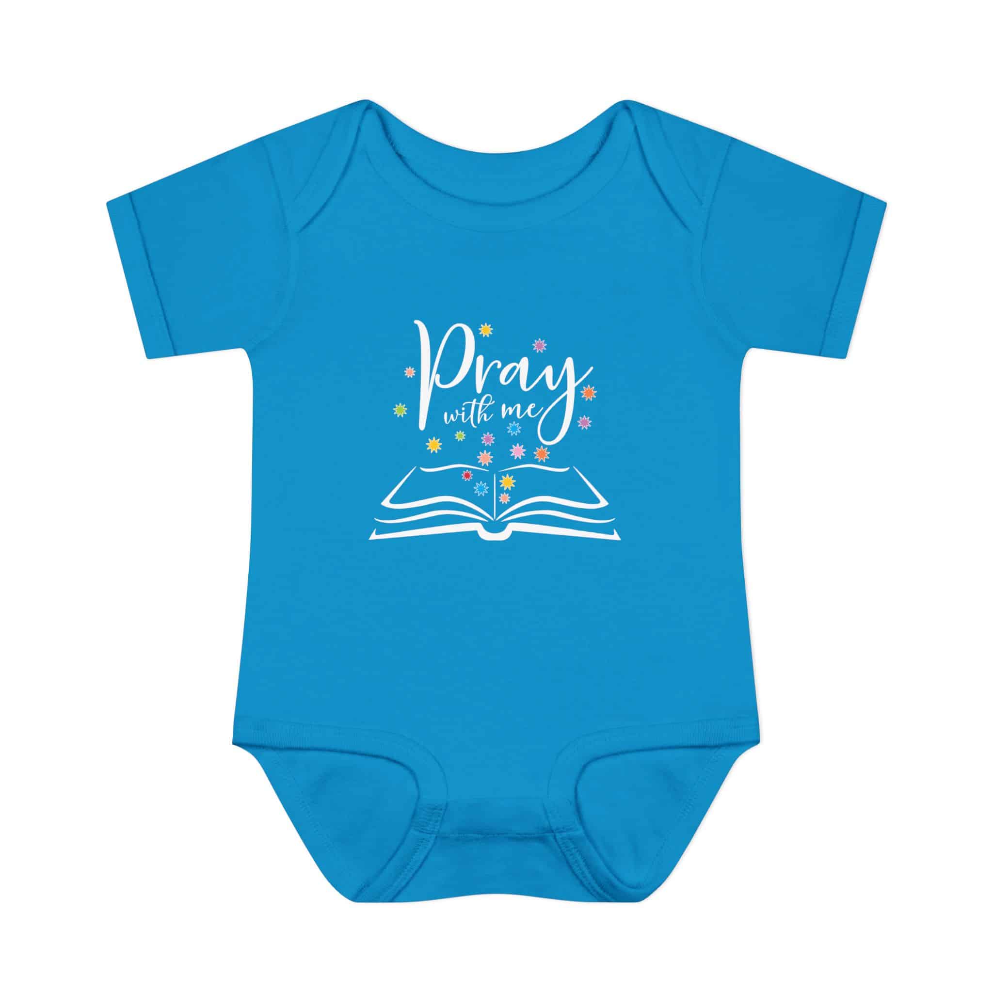 "Pray with me" Infant Baby Rib Bodysuit - Image 13
