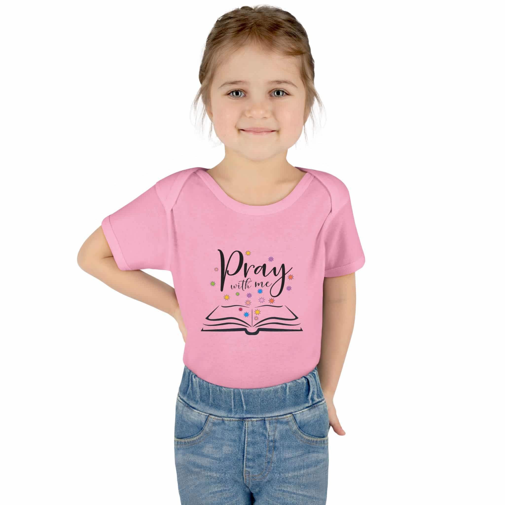 "Pray with me" Infant Baby Rib Bodysuit - Image 22