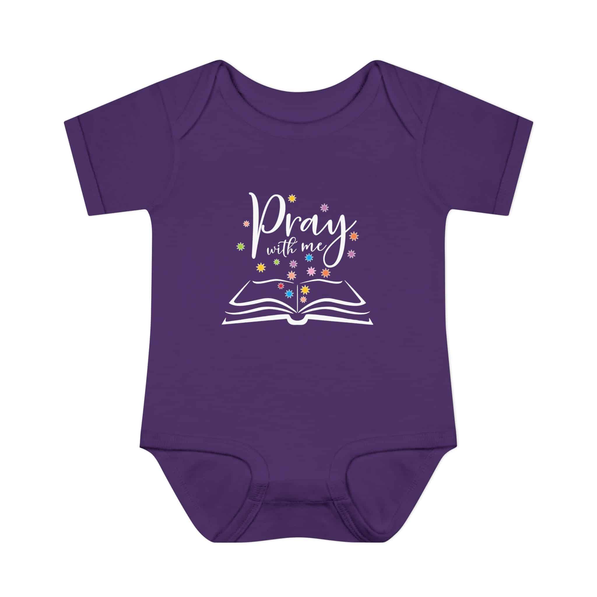 "Pray with me" Infant Baby Rib Bodysuit - Image 16