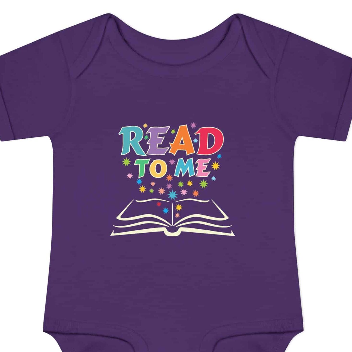 “READ TO ME” Infant Baby Rib Bodysuit