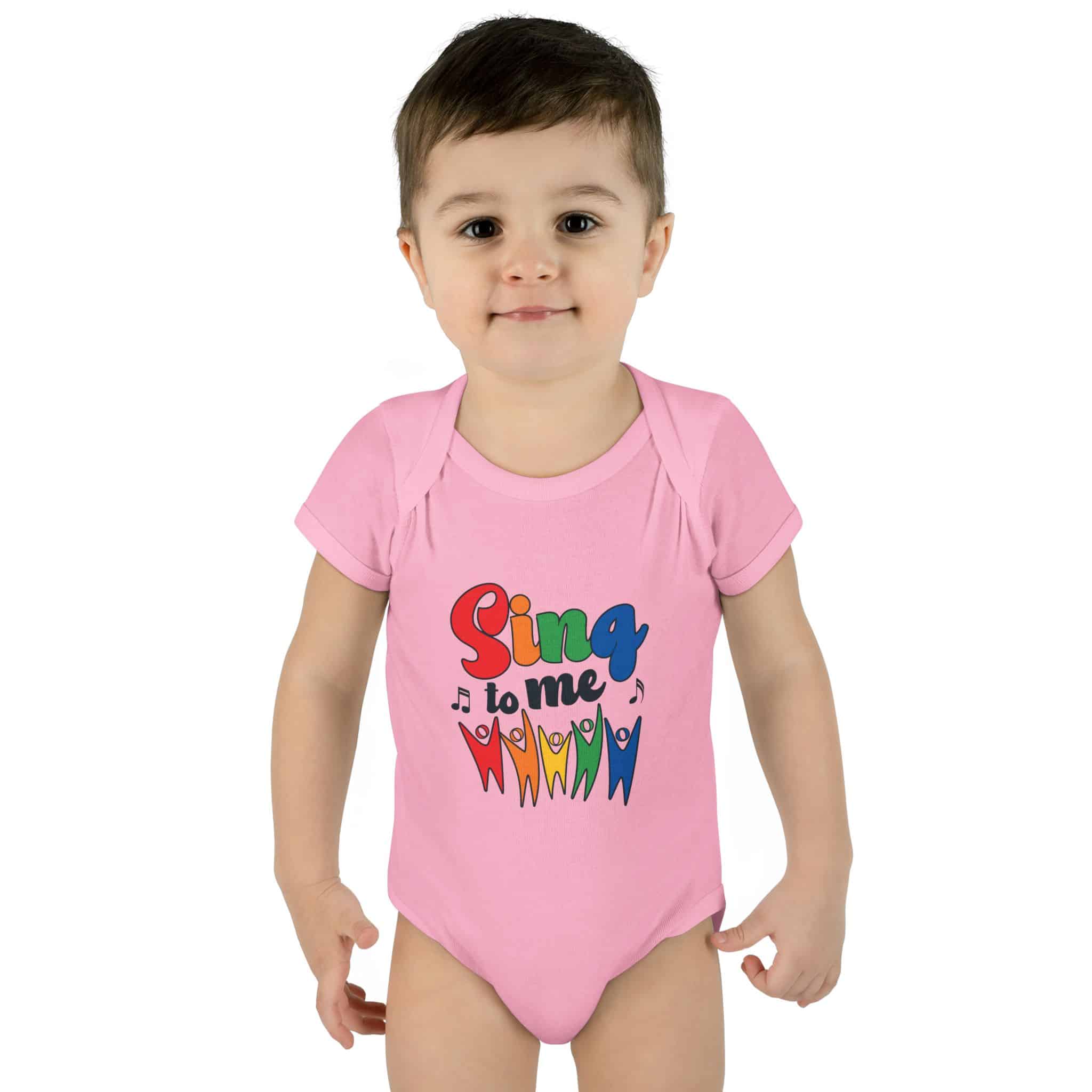 "SING to me" Infant Baby Rib Bodysuit - Image 21