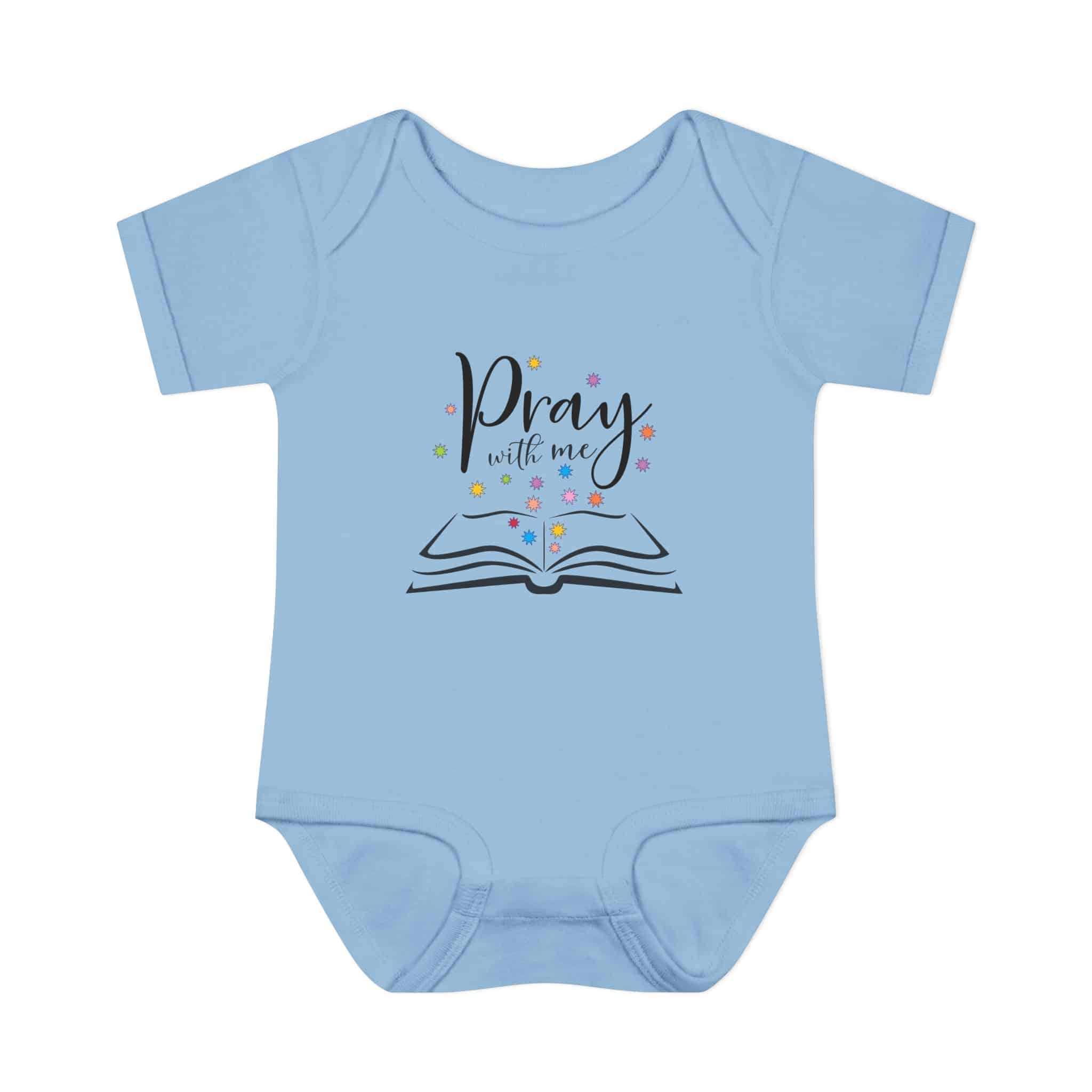 "Pray with me" Infant Baby Rib Bodysuit - Image 10