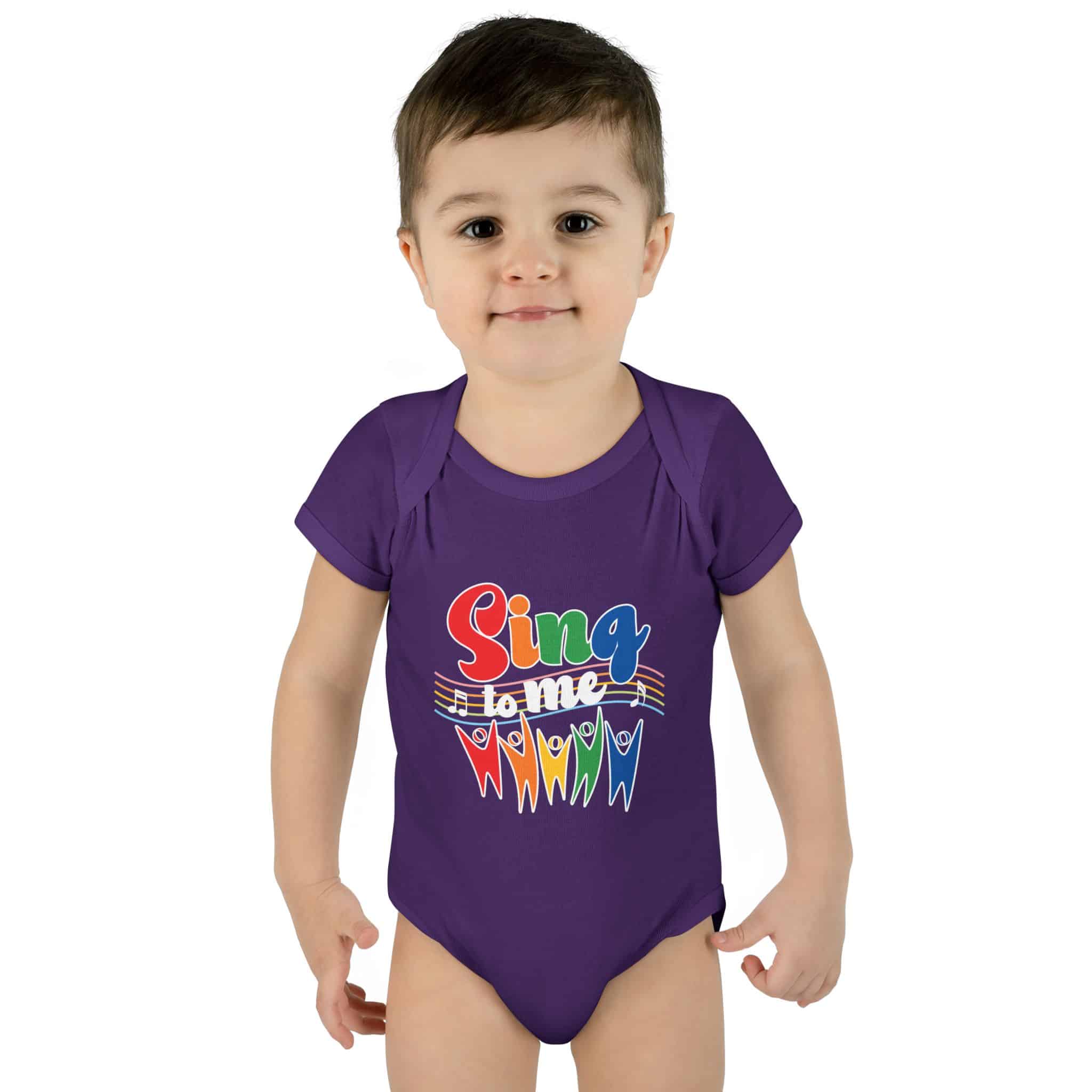 "SING to me" Infant Baby Rib Bodysuit - Image 2