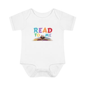 "READ TO ME" Infant Baby Rib Bodysuit
