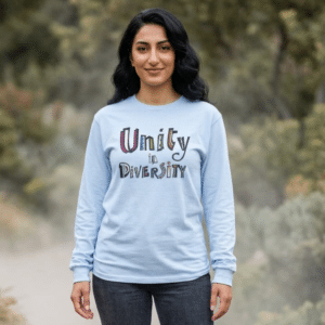 Unity in diversity Long-Sleeve T in Lt. Blue