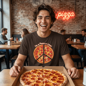 I'm a Peace-a Lover T-shirt Is a Tasteful Way to Promote Peace... and Pizza