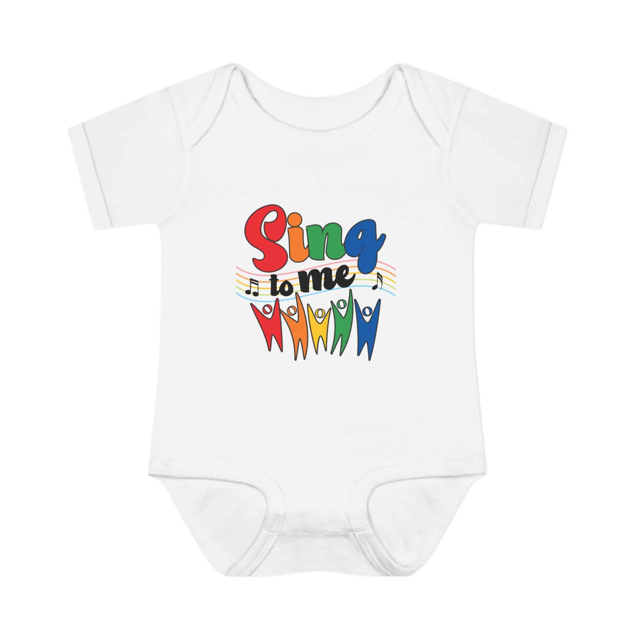 "SING to me" Infant Baby Rib Bodysuit - Image 5