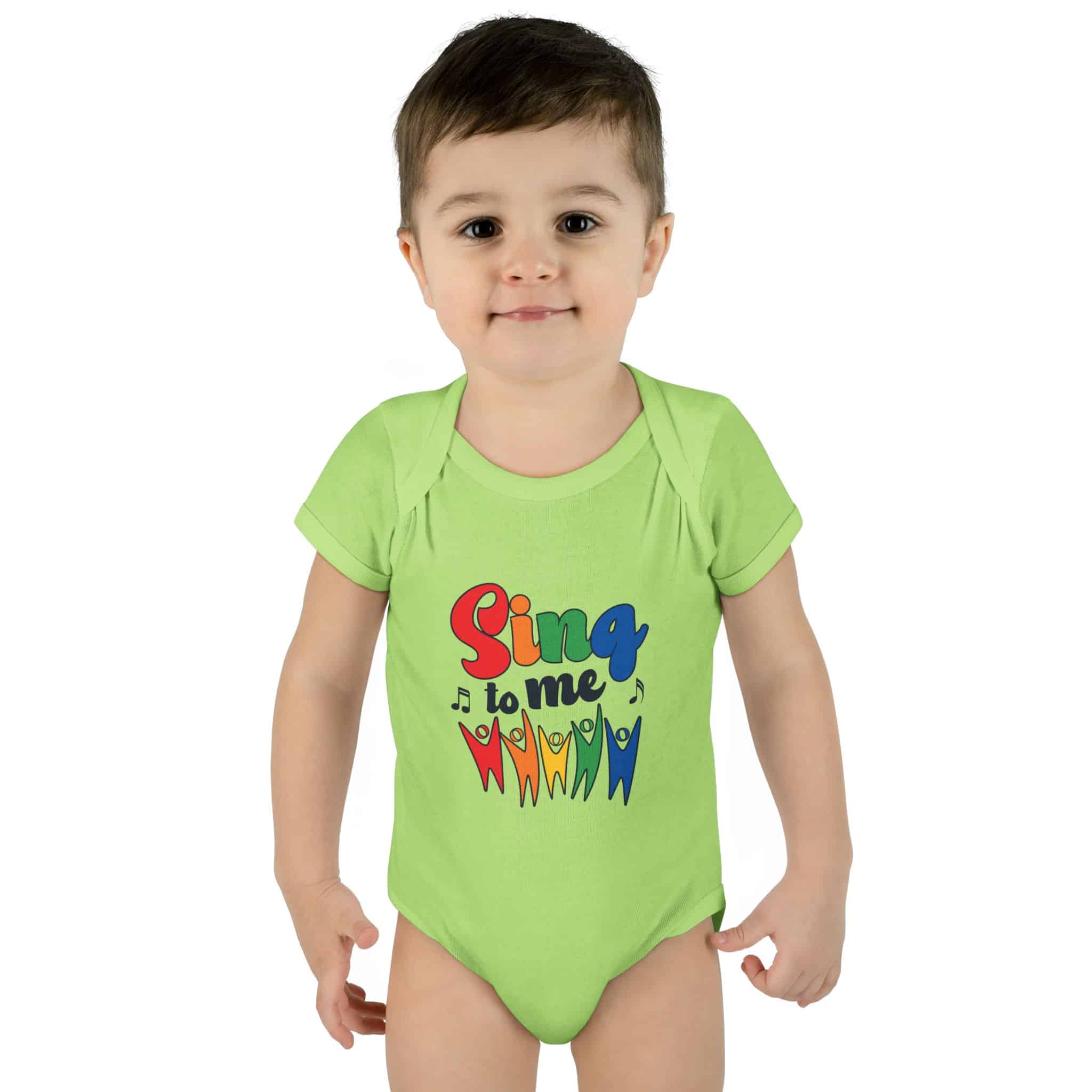 "SING to me" Infant Baby Rib Bodysuit - Image 9