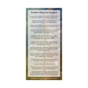"Twelve Ways to Forgive" Matte Poster