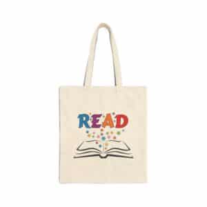 READ / READ to ME Cotton Canvas Tote Bag