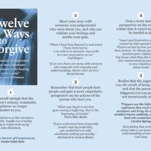 12 Ways to Forgive Pamphlet #1-5
