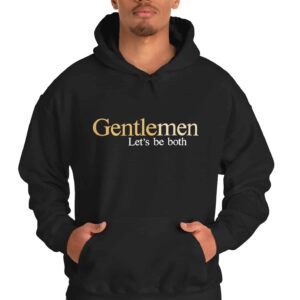 GentleMen - Let's be both hoodie in Dk Chocolate