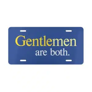 GentleMen are BOTH - Front Vanity Plate