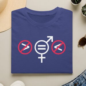 Women & Men are Equal T-shirt in Metro Blue