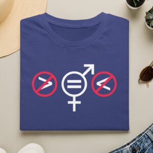 Women & Men are Equal T-shirt in Metro Blue
