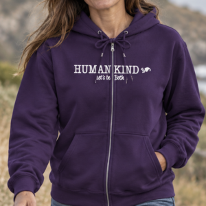 Human-Kind Zipper Hooded Sweatshirt
